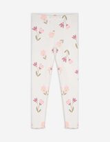 Legging - Geribd - wit