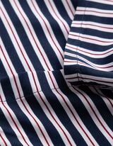 Bluse - Allover-Muster - dunkelblau