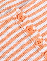 Langarmshirt - Rippenstruktur - orange