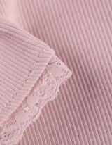 T-Shirt - Ziernähte - lila