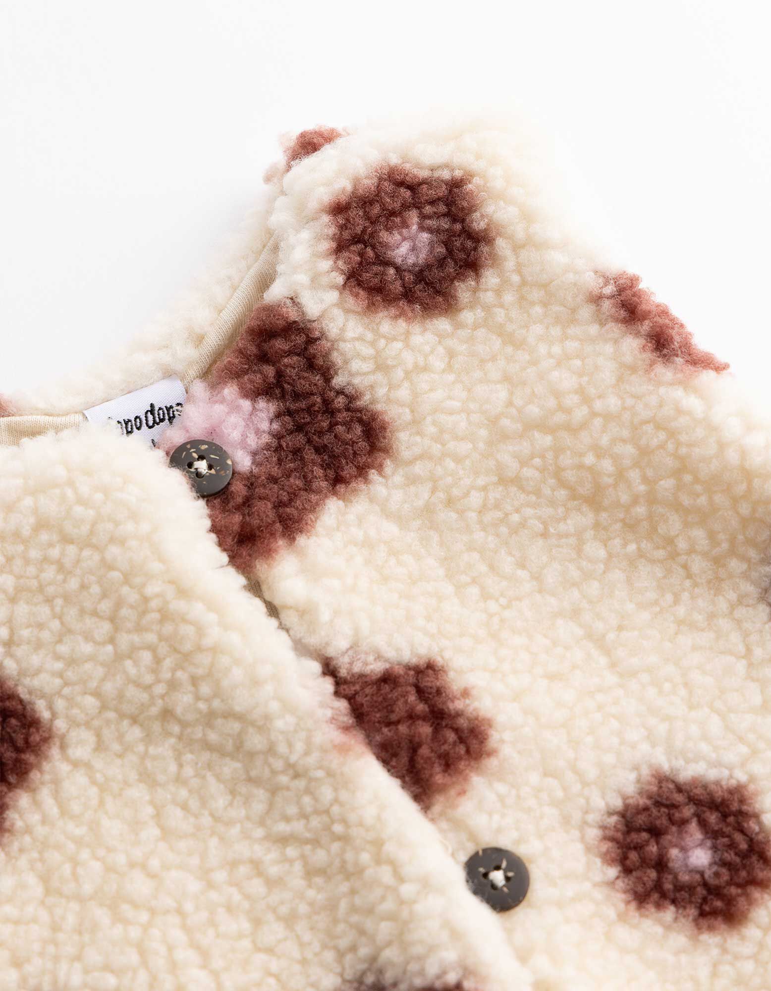 Weste - Teddyfell - Beige