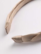 Ozdoba do vlasů  - Měkký materiál - béžová