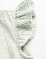 Kleid - &Auml;rmel mit Volants - gr&uuml;n