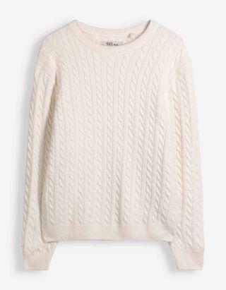 Pullover - Zopfstrick - Off-White