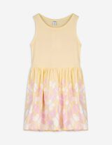 Kleid - Print - hellgelb
