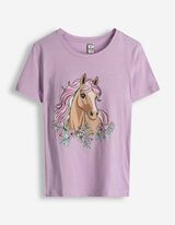 T-Shirt - Frontprint - lila