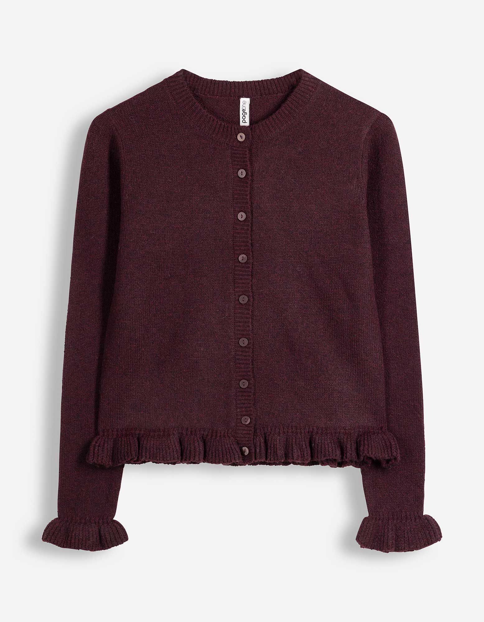 Cardigan - Knopfleiste - Lila