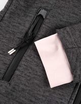 Jakna za boravak u prirodi - Poliester i najlon - tamno-siva