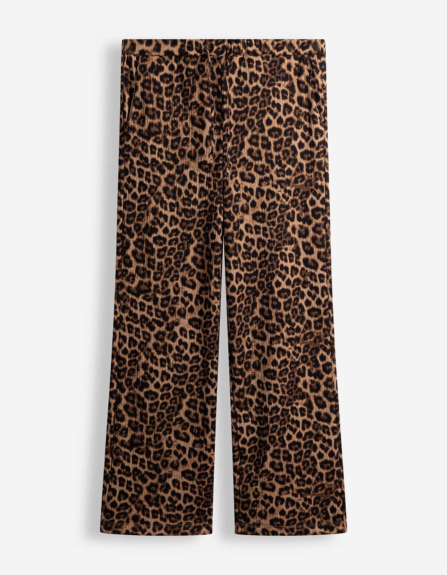 Hose - Leopardenmuster - Braun
