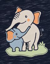 Maglia a manica lunga - Stampa - blu scuro