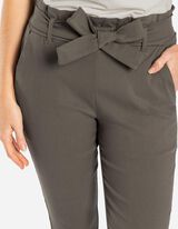 Cigarette-Hose - LENZING™ ECOVERO™ - dunkelgrün