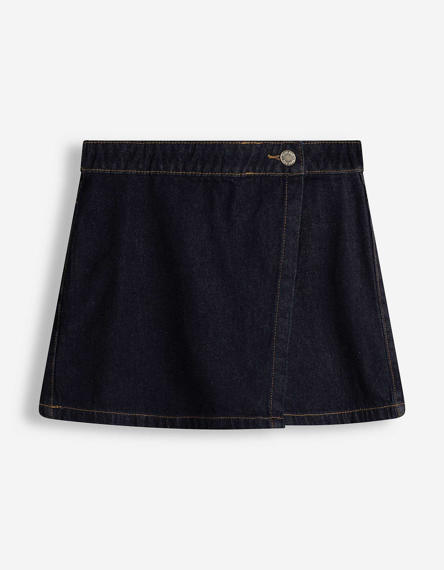 Skort - donkerblauw denim - Donkerblauw