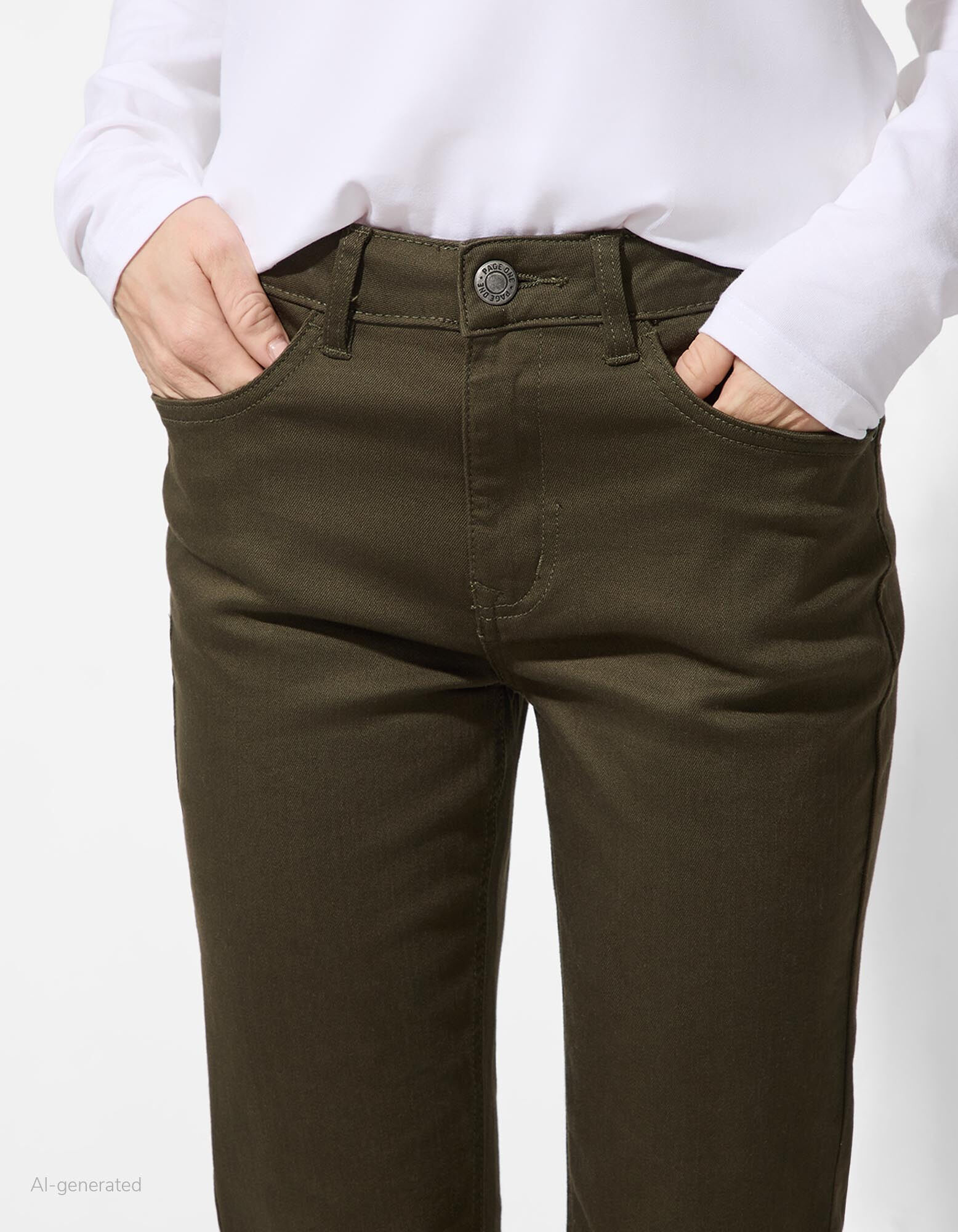 Broek - Bootcut fit - Kaki