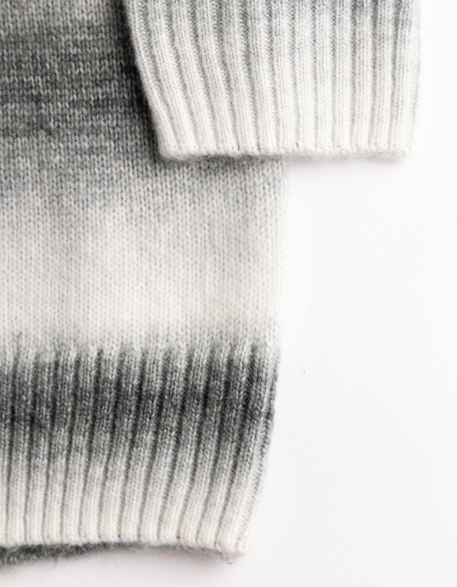 Pullover - Streifen - Grau