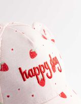 czapka bejsbol&oacute;wka - nadruk na całej powierzchni - rozowy