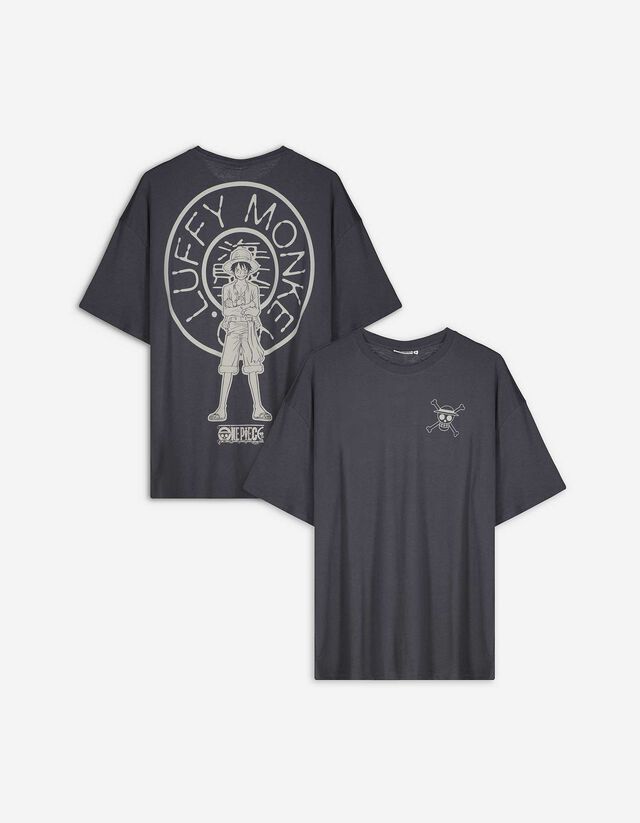 T-Shirt - One Piece - dunkelgrau