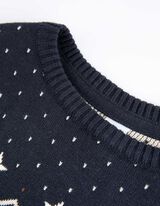 Strickpullover - Rundhals-Ausschnitt