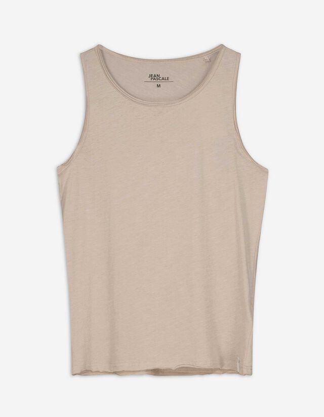 Tanktop - Regular Fit - beige