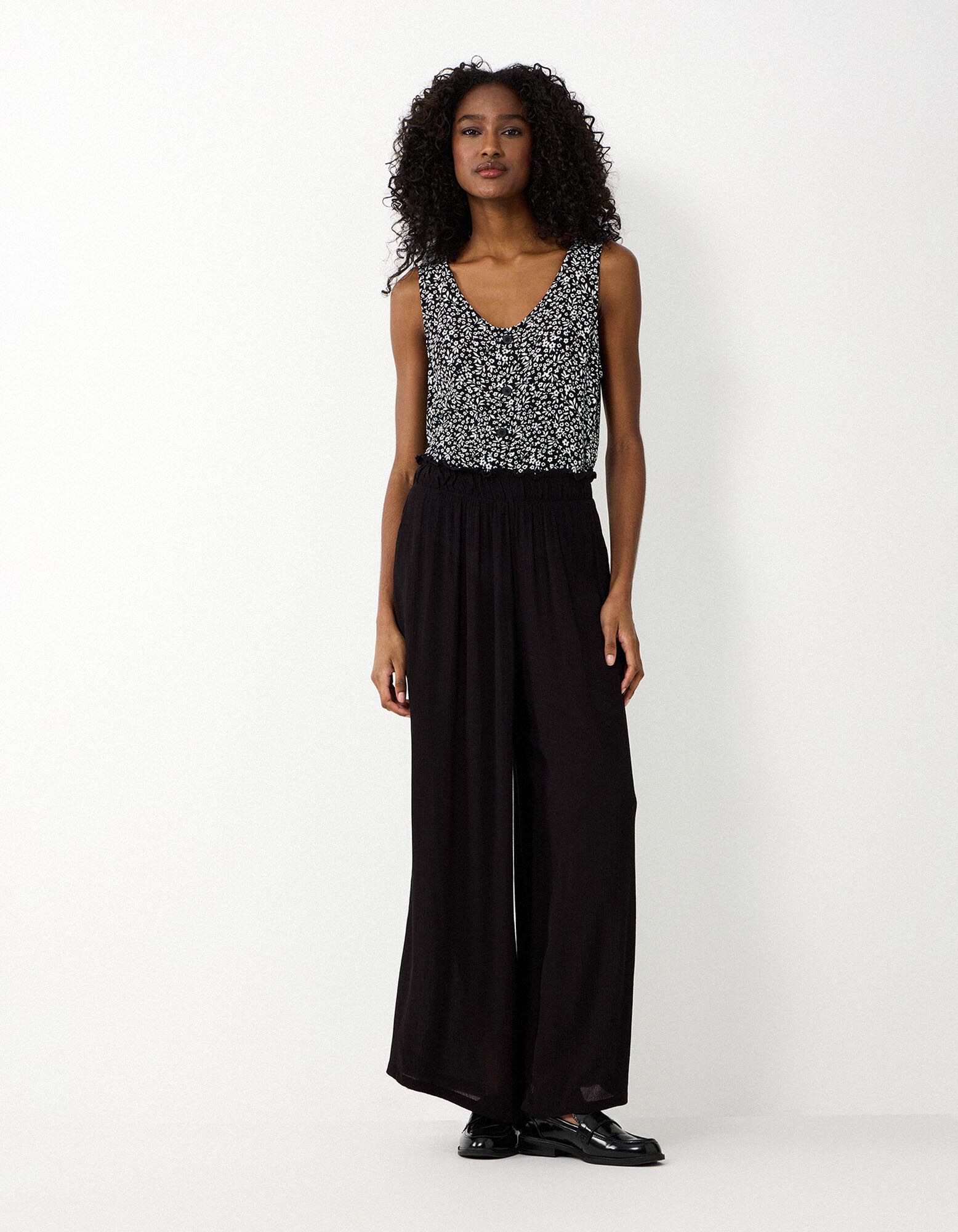 Culotte - Wide Fit - Schwarz