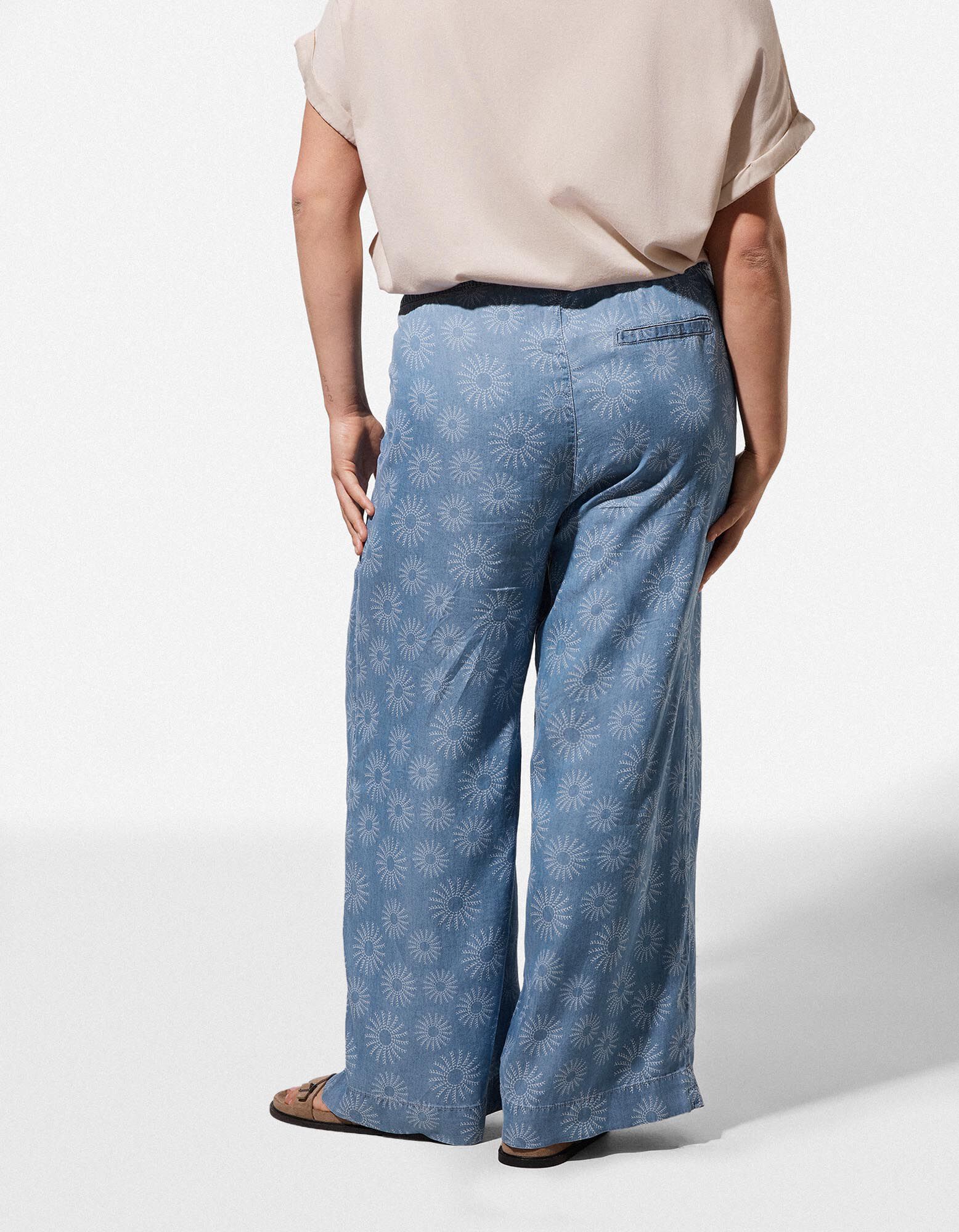 Jeans - Motief all-over - blauw