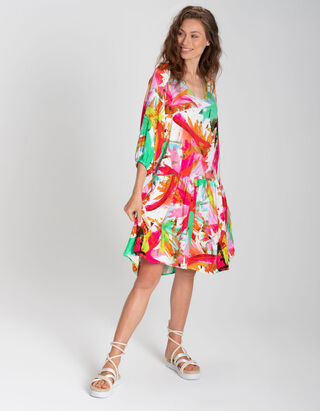 Robe - Viscose - Vert