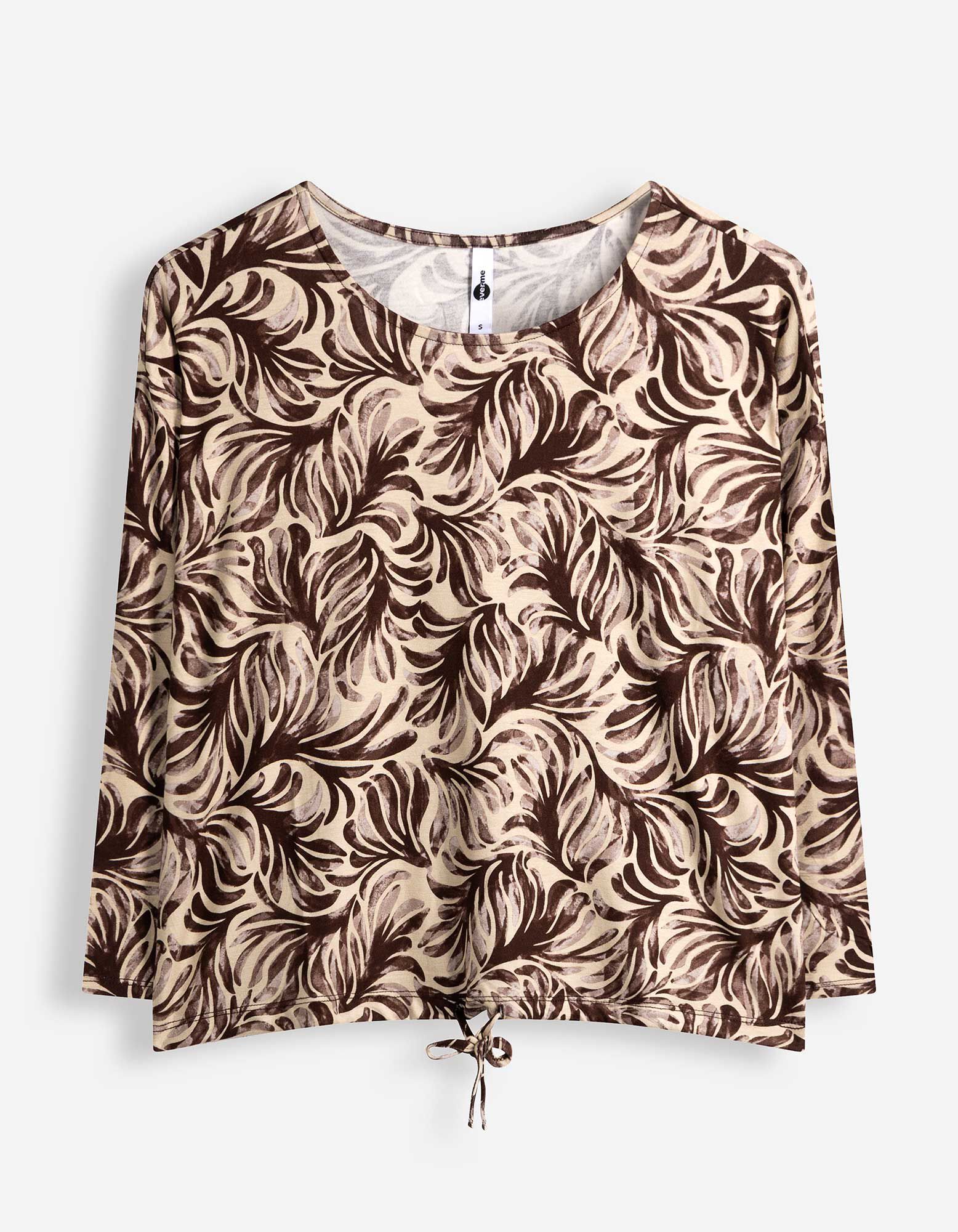 Shirt - Knotendetail - Beige