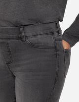 Uske farmerice - Oprano abrazivom - sivo