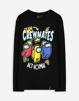 Langarmshirt - Among US - schwarz