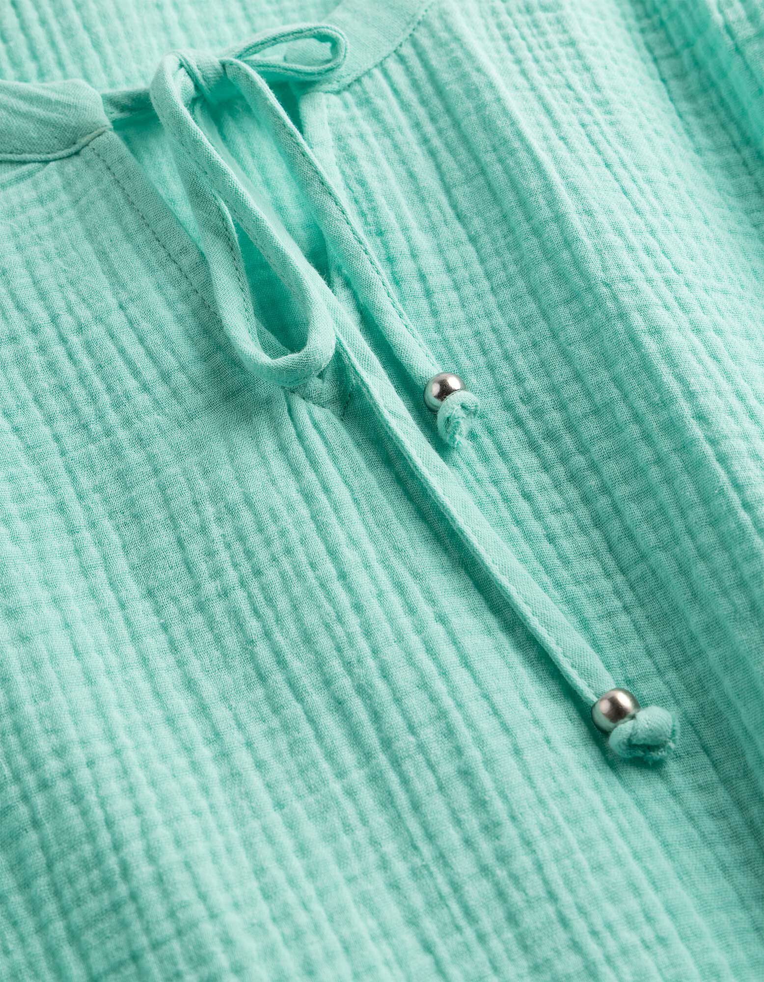 Bluse - einfarbig - Hellblau