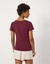 T-Shirt - Stretchanteil - Lila