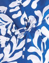 Bluza-haljina - Me&scaron;avina viskoze - plava