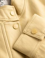 Blouson - Ve&scaron;tačka koža - svetlo-zuta