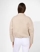 Blouson - Weiches Material - beige