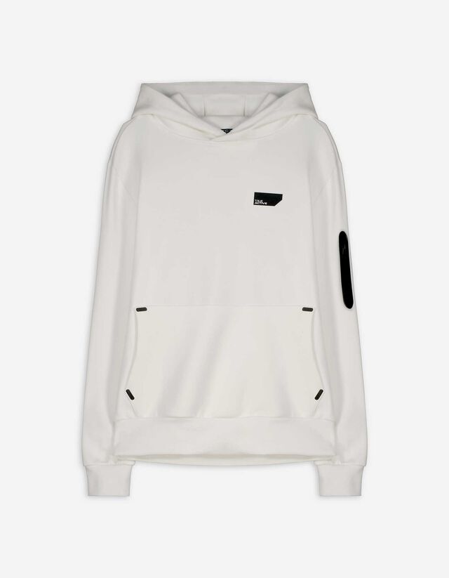 Sweat à capuche - Coupe oversize - blanc