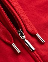 Sweatjacke - Kapuze mit Tunnelzug - rot