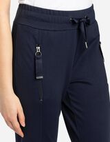 Laisvalaikio kelnės - Tamprus juosmuo - tamsiai melynas