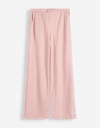 Kalhoty - Vaflov&aacute; struktura - ruzova