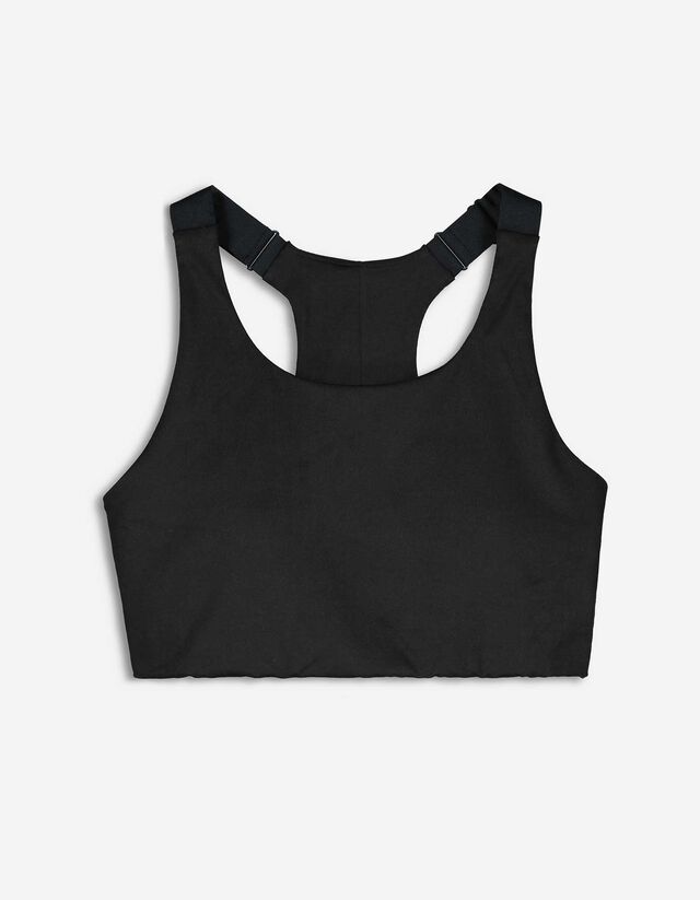Sutien bralette - Material cu uscare rapidă - Negru