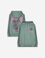 Hoodie - Rückenprint - grün