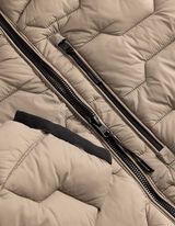 Gewatteerde jas - Opstaande kraag - lichtbruin