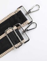 Popruh na tašku - Kombinácia vzorov - cierna