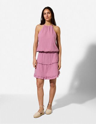 Skort - einfarbig - Rosa