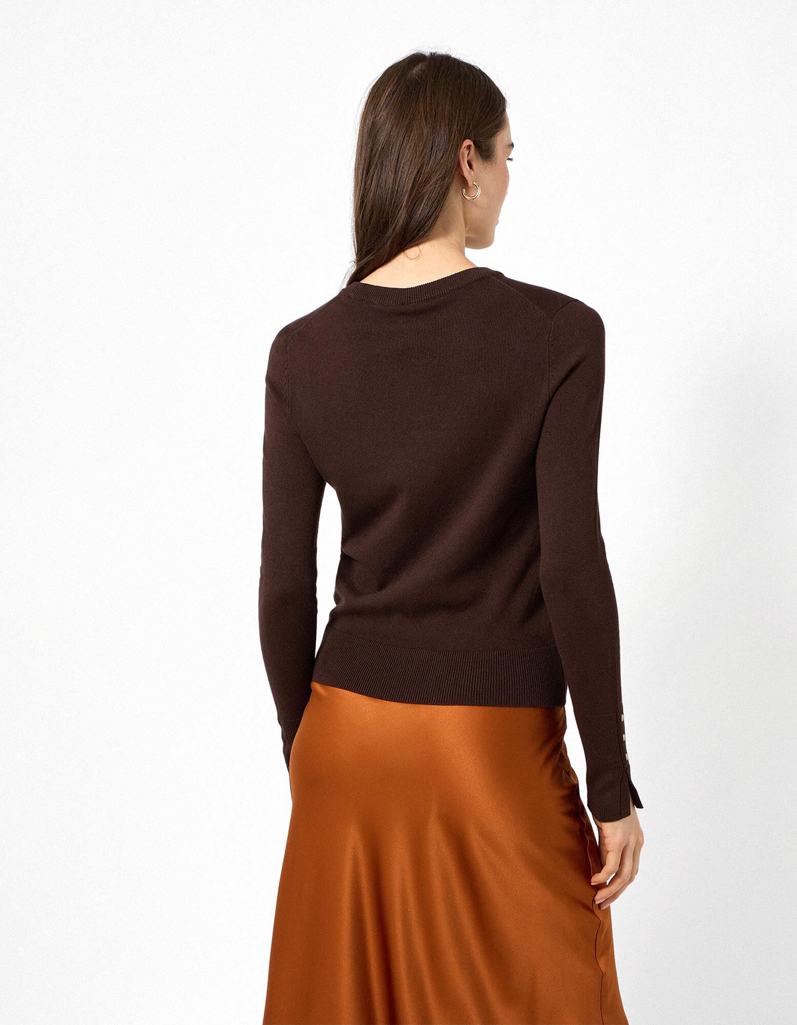 Strickpullover - Dunkelbraun