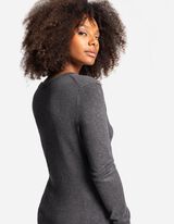 Longsleeve - LENZING™ ECOVERO™ - donkergrijs