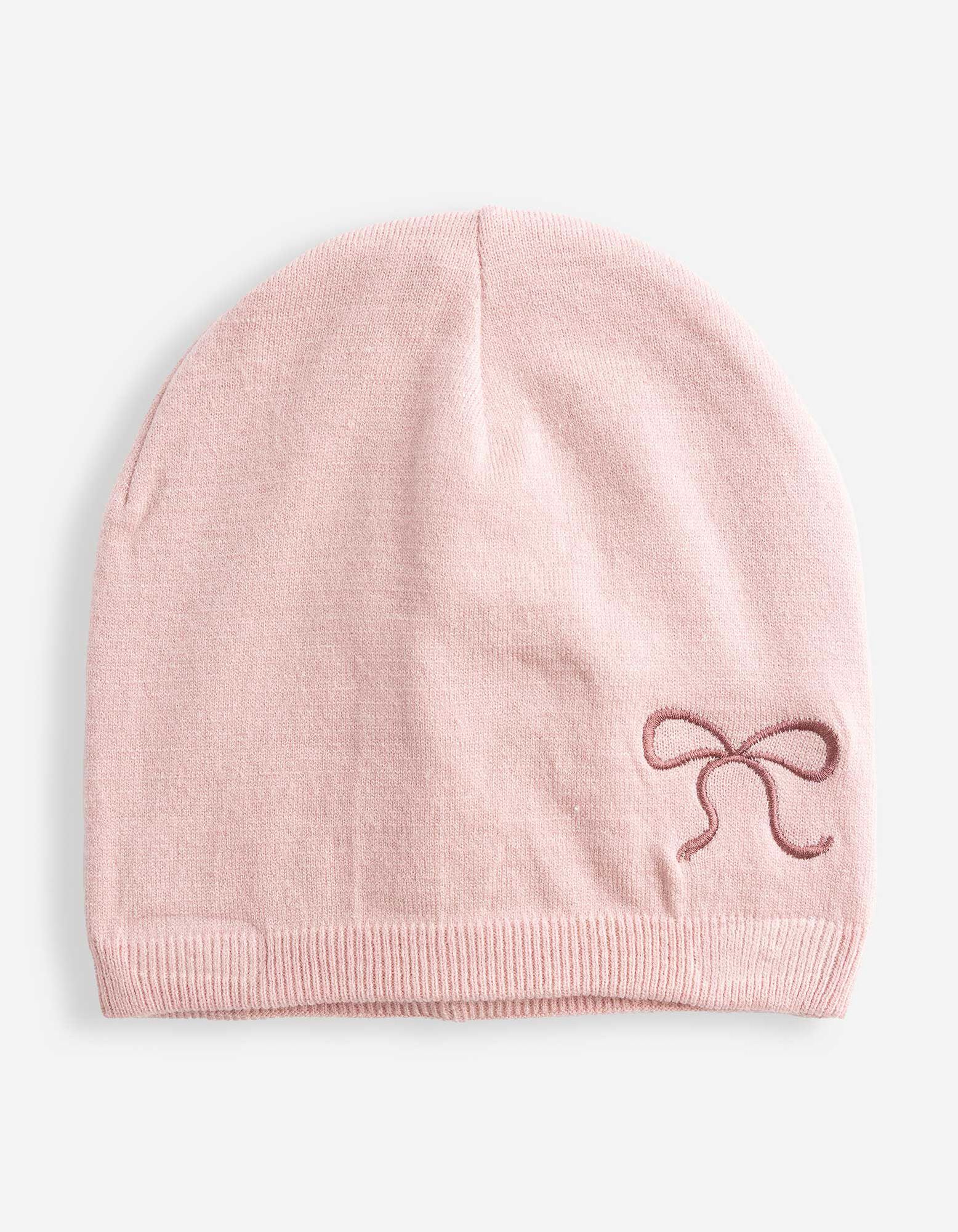 Čepice beanie - V&yacute;&scaron;ivky - Růžov&aacute;