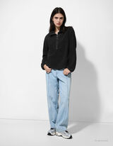 Sportska majica - Umjetno krzno - crna