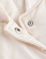 College jas - Materiaalmix - beige