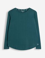 Langarmshirt - Atmungsaktiv - Petrol