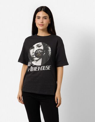 T-Shirt - Amy Winehouse - Schwarz