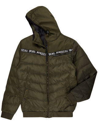 Herren Steppjacke mit Kapuze - wattiert